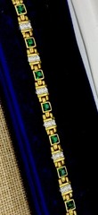 Camrose Kross Jackie Kennedy Simulated Emerald Bracelet New In Box