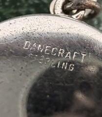 VNT STERLING SILVER Danecraft 3D Roulette Wheel CHARM It Spins!