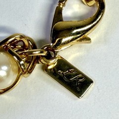Vintage Lady Remington Faux Pearl Gold Tone Layered Chain Necklace 24” Statement
