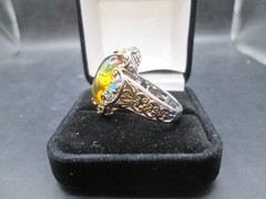 MICHAEL VALITUTTI Gems En Vogue Collection Sterling Silver Ring Amber Topaz *
