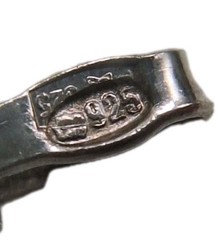 Latvia Milda Sterling Silver Ingot Pendant