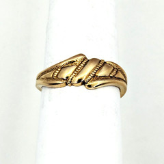 Vintage Luxury RING Silver 925 with Gilding -size: 9US (19mm) | Ukraine | #95