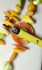 Vintage Tropical Colorful 36in Necklace