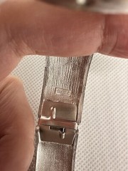 Vintage 50s Crown Trifare Spring Cuff Bracelet Gold Silver Plated 6.2in Signed