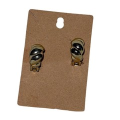 Vintage Christian Dior Clip‑On Earrings Signed Chr. Dior Made in France 80s 90s