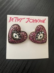Betsey Johnson Rockin Riches Stud Earrings Rare – G2