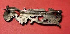 A Vintage Silver Brooch With .980 Parts Silver. Made In Taxco Mexico.
