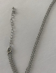 Vintage Silver Tone Seahorse Magnifying Glass Adjustable 16″-17″ Necklace
