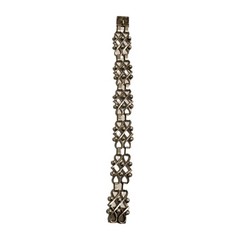 Dated 1957 .830 Silver Signed Erik Svane Swedish Art Deco Bracelet 7.5in #S56/08