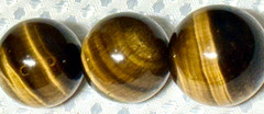 3 Tiger Eye Round Stones 27-30mm 29-38grams #625