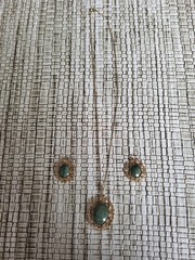 Sorrento 1/20 12k Gold Filled Pendant Necklace Earrings Set