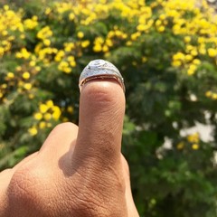 Art Deco Style Lab Created Diamond Bezel Set 14K White Gold FN Engagement Ring