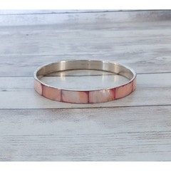 Vintage Bracelet Inlayed Red/Pink Tones