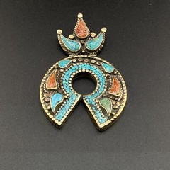 Old Ethnic Unique Horseshoe Design Tibetan Handmade Outstanding Beautful Pendant
