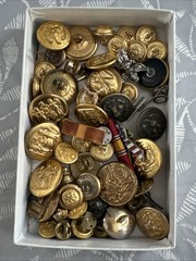Vintage Jewelry Lot Military Buttons GEMSCO Kirk’s Folly Cufflinks Pins