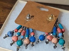 New Old Stock • Vintage Southwestern Tassel Earrings • 1980s