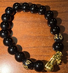 Fashionable Feng Shui Obsidian Pixiu Bracelet Suitable for Any Occasion,Unisex