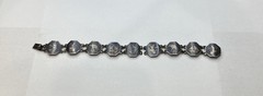 Vintage Siam 925 Sterling Silver with Dancing Goddess Figures Bracelet