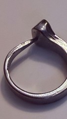 Vintage Sterling Silver Bar Top Ring size 6.5-7