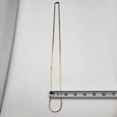 Vintage Trifari Gold Plated Simple Chain Necklace MCM Minimalist