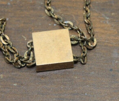 Victorian Seed Pearl Horseshoe red stone Slide on 36″ Long Chain