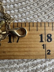 Maximal Art JOHN WIND Love & Luck Gold Tone Tripple Strand Charm Necklace