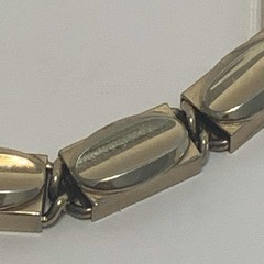 Vintage Barclay Necklace Metal Silver Tone Choker 16 inches Long