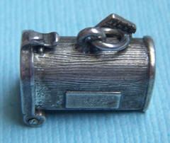 Vintage movable mail box door opens sterling charm