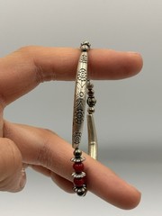 Y2K Red & Silver Bangle Braclet