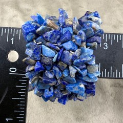 Vintage Lapis Lazuli Stone Bracelet Nuggets Blue Stretch 7”