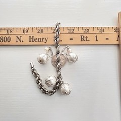 Vintage Celebrity Bracelet Earring Set Faux Pearls Wedding Baubles Dangling