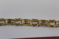 Bracelet Gold-tone Alloy 7.5″ Vintage