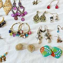 Vintage Boho Chic Pierced Earrings Lot Of 30 Pairs! Retro 70s To The 90s Unique!