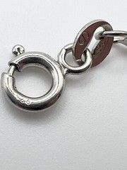 Sterling 925 Silver Vintage Southwest Estate Box Necklace 18.75”in 2.4grams 1mm