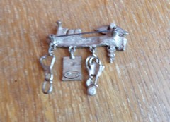 Danecraft Silver Tone/Pewter Primavera by JCPenny Medical Charm Brooch Pin