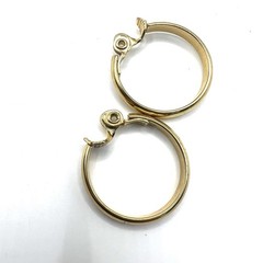 Y2K Monet & Ann Klein Gold Tone Clip On Earrings Lot Of 2