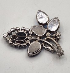 Vintage Juliana, Delizza & Elster Verified Blue Brooch Silver Toned Metal
