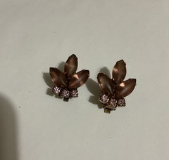 Vintage Smoky Lavender No Brand Earrings