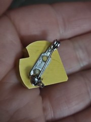 Vintage Brooch Pin Lot Of 10 Mixed Materials Unique