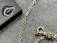 Sterling Silver Filigree Butterfly Pendant Necklace w/ Aurora Borealis