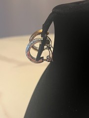 Givenchy Vintage Crystal Hoop Earrings + COA