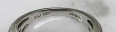 Vintage Sterling Silver .185ctw Diamond Band Ring ~ Size 6.75 ~ 6.2g ~ 7-H405