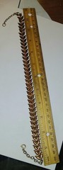 Copper linked arrows 14″ choker necklace vintage