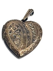Vintage L.K. Co. 1/20 12K Gold Filled 925 Heart Locket Pendant | Repair Clasp