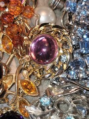 VTG Harvest Craft Repair Wear BEAUTIFUL Rhinestone Jewelry Repair High End Lot