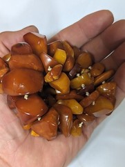 Antique Butterscotch Amber Beaded Necklace 110 Grams