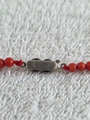 Antique Genuine Natural 100% Undyed Red Mediterranean Coral Beads Necklace