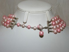 ** Vintage 1950-60’s Pearl Plastic Lucite Glass Bead Necklaces * 13 Pieces **