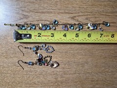 Vintage Pididdly Links Charm Necklace Set Kingston NY Heart Charms Statement