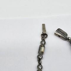 Art Deco Paste Rhinestone Festoon pendant Necklace 1920s antique